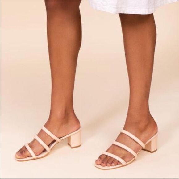 Charlotte Stone "Belle" Strappy Block Low Heel Sandals Size 6 - Picture 2 of 9